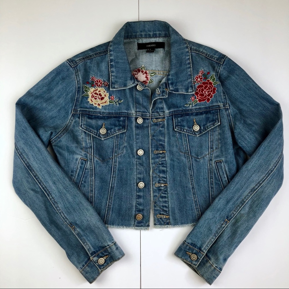 Forever 21 Cropped Denim Jacket